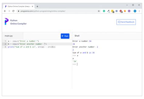 online python compiler